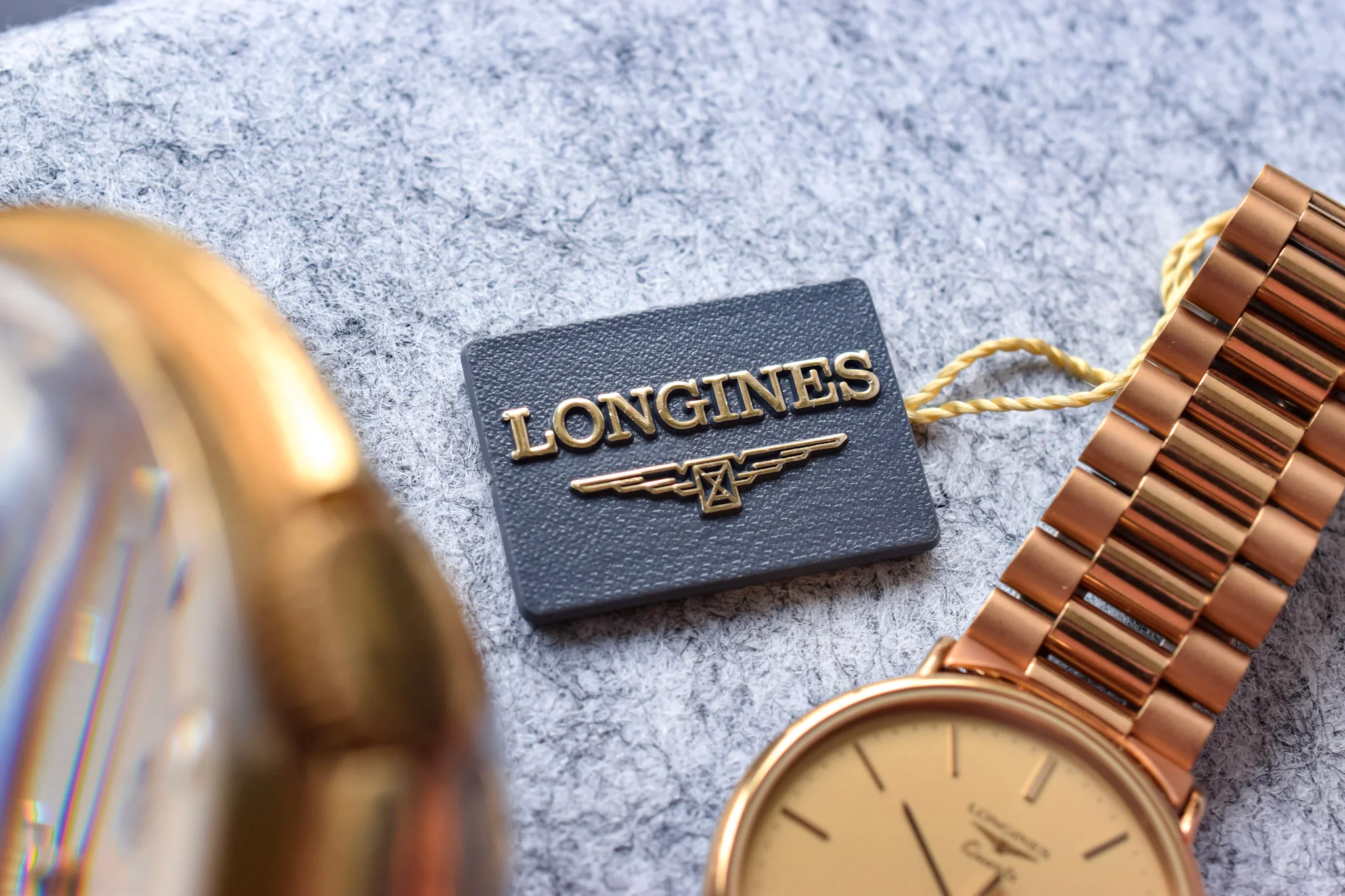 Vintage Longines Quartz Champagne Calendar - Image 9