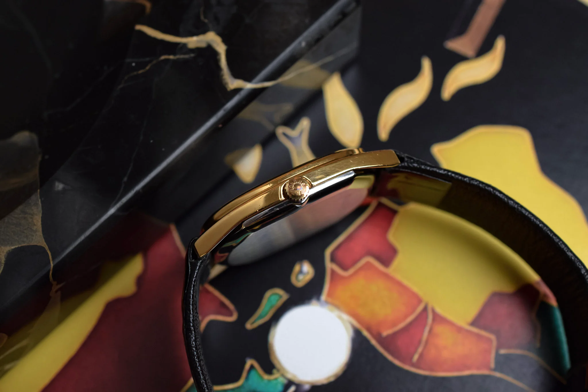 Vintage Longines Quartz Champagne Linen Ellipse - Image 5