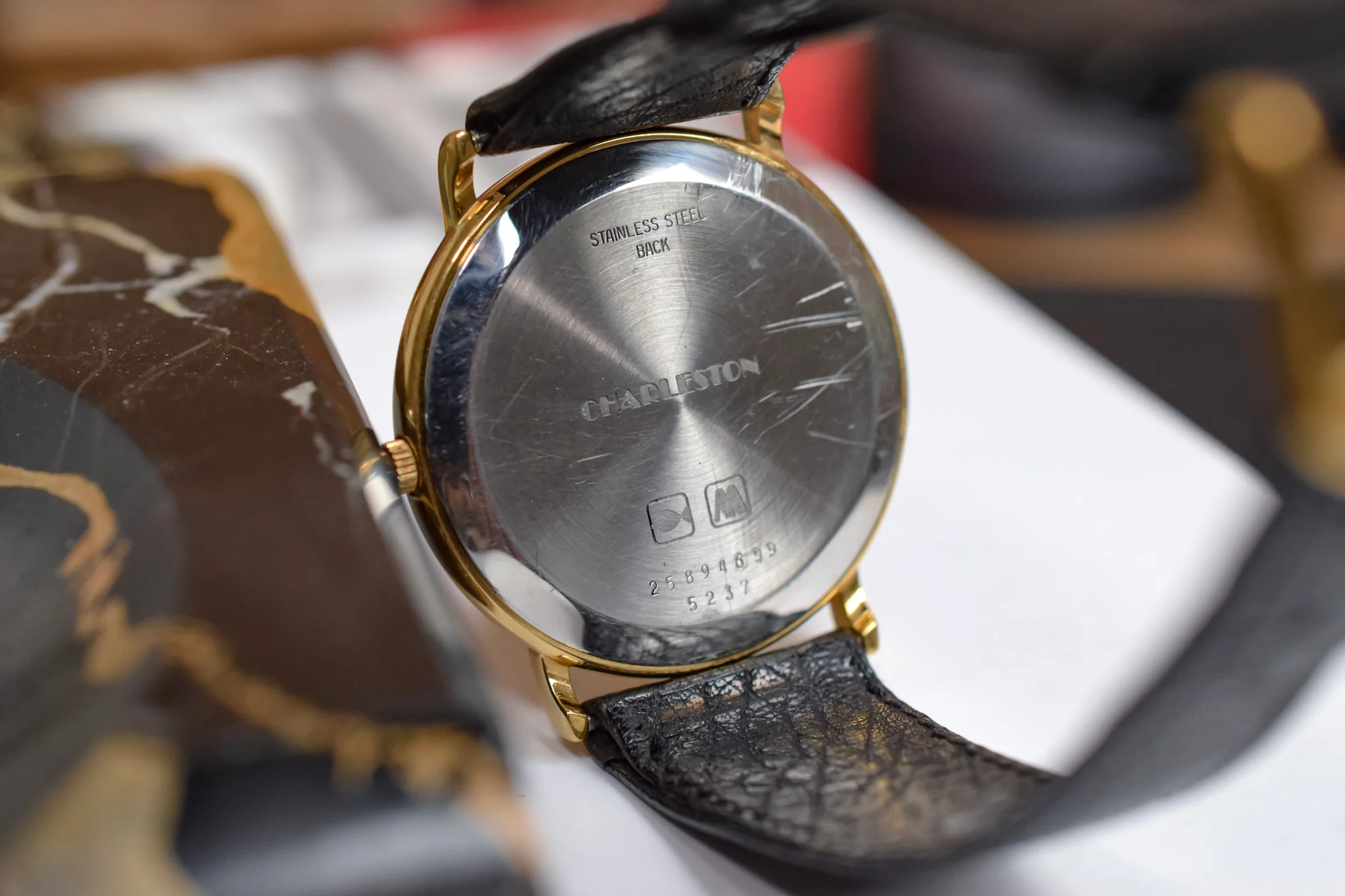 Vintage Longines Quartz Roman Dial "Charleston" Calatrava - Image 13