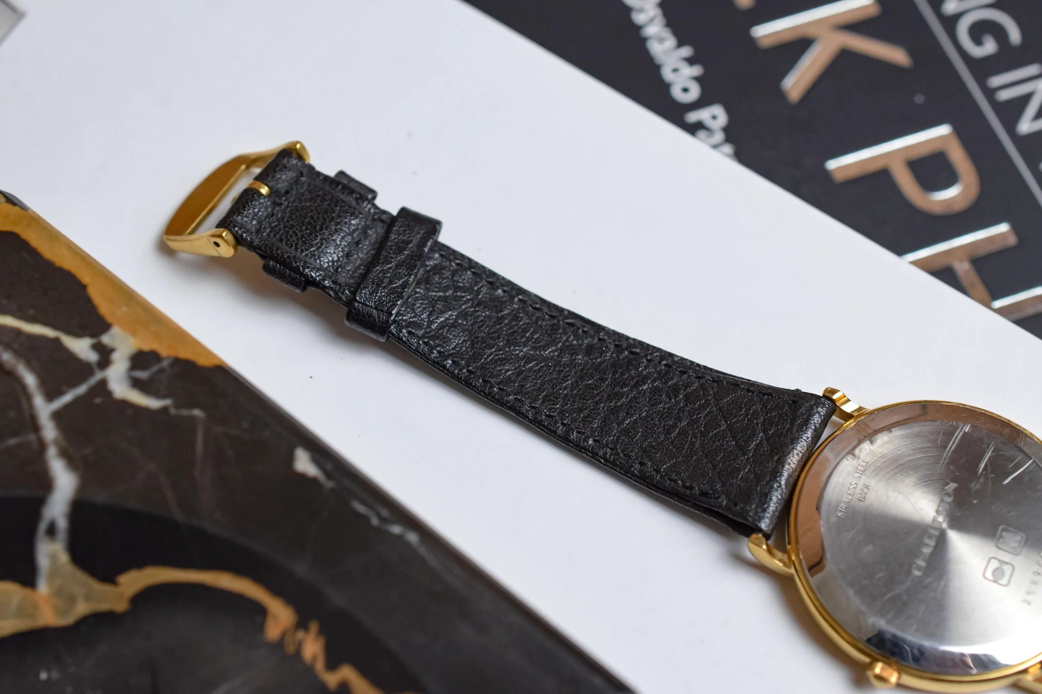Vintage Longines Quartz Roman Dial "Charleston" Calatrava - Image 9