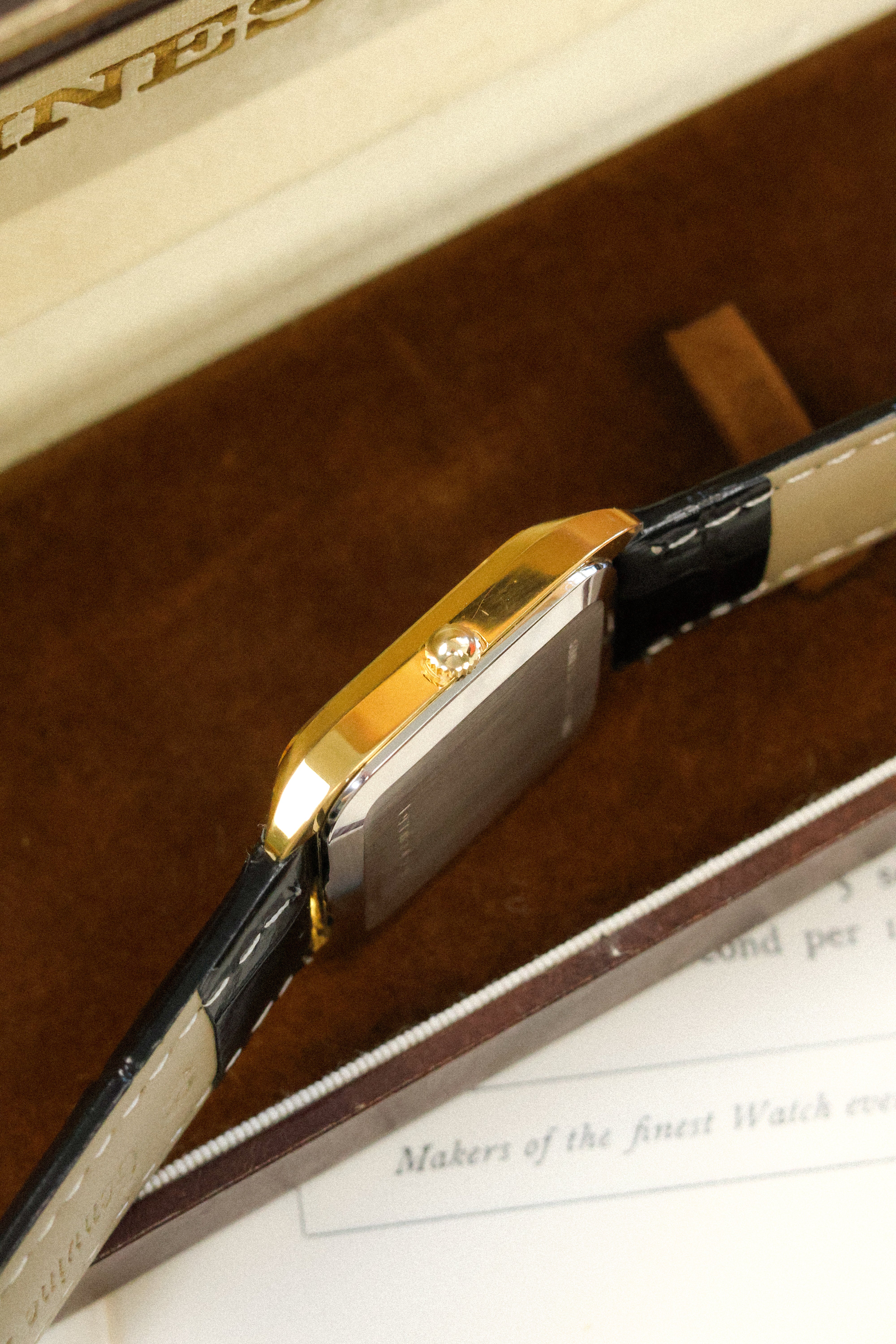 Vintage Longines Quartz Sparkle Dial Tank - Image 3