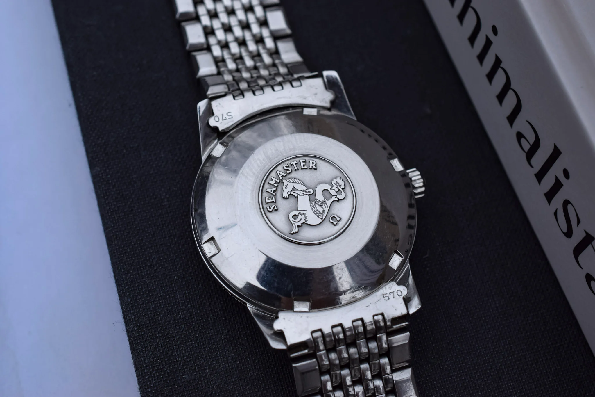 Vintage Omega Seamaster with Original Beads of Rice Bracelet - Image 10