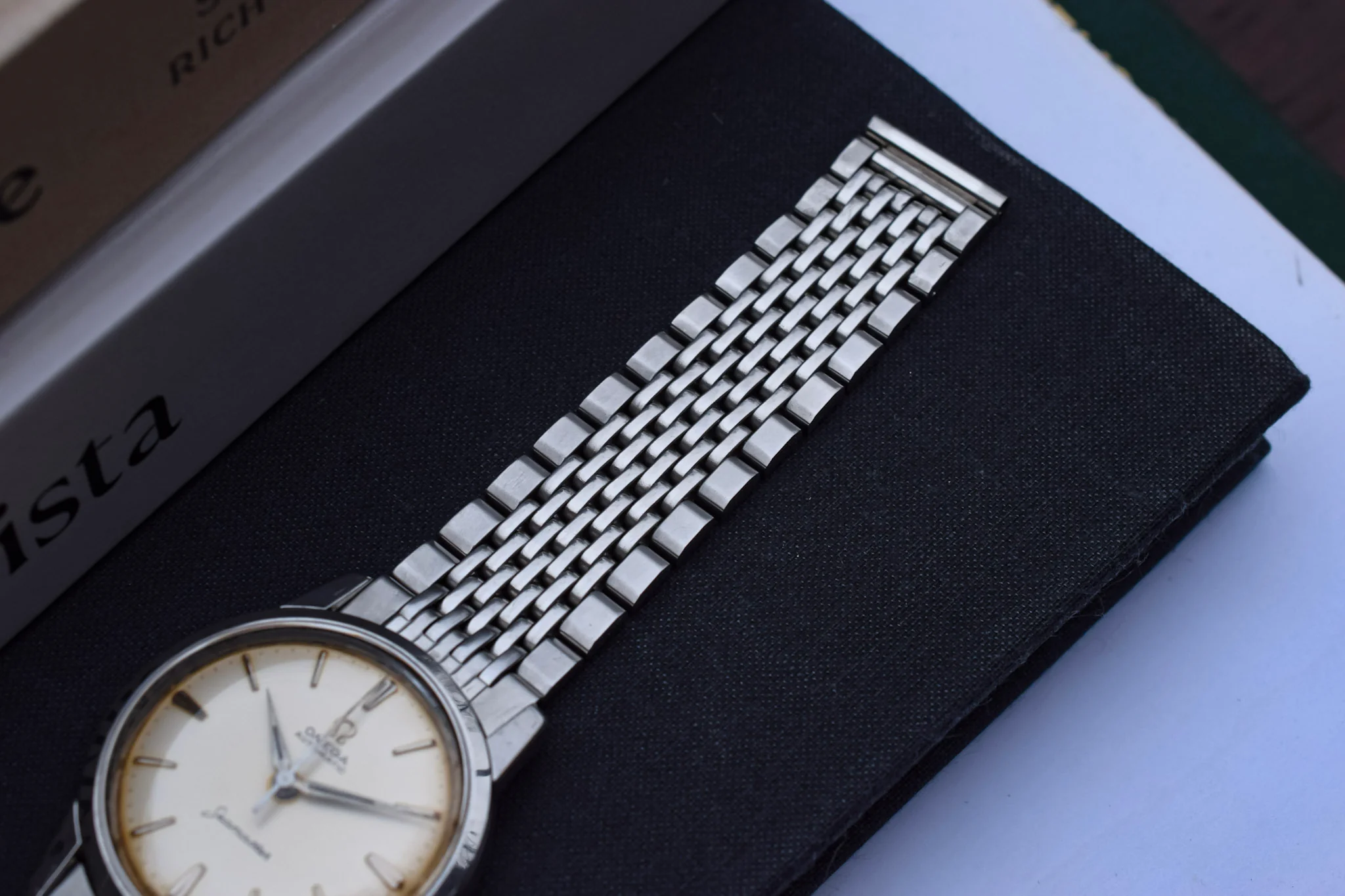 Vintage Omega Seamaster with Original Beads of Rice Bracelet - Image 4