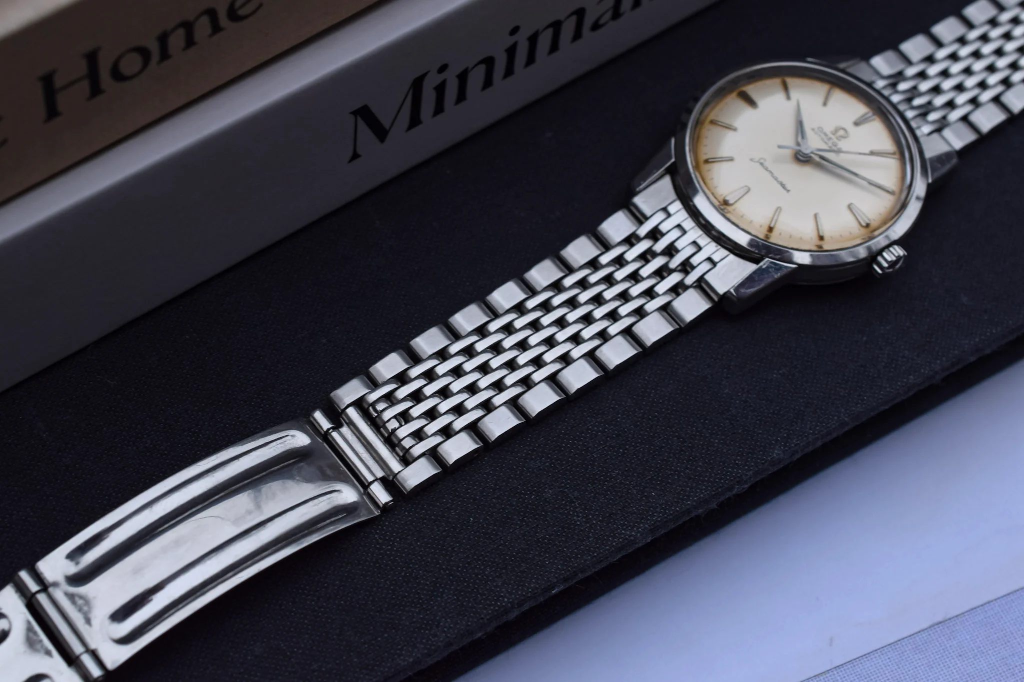Vintage Omega Seamaster with Original Beads of Rice Bracelet - Image 6