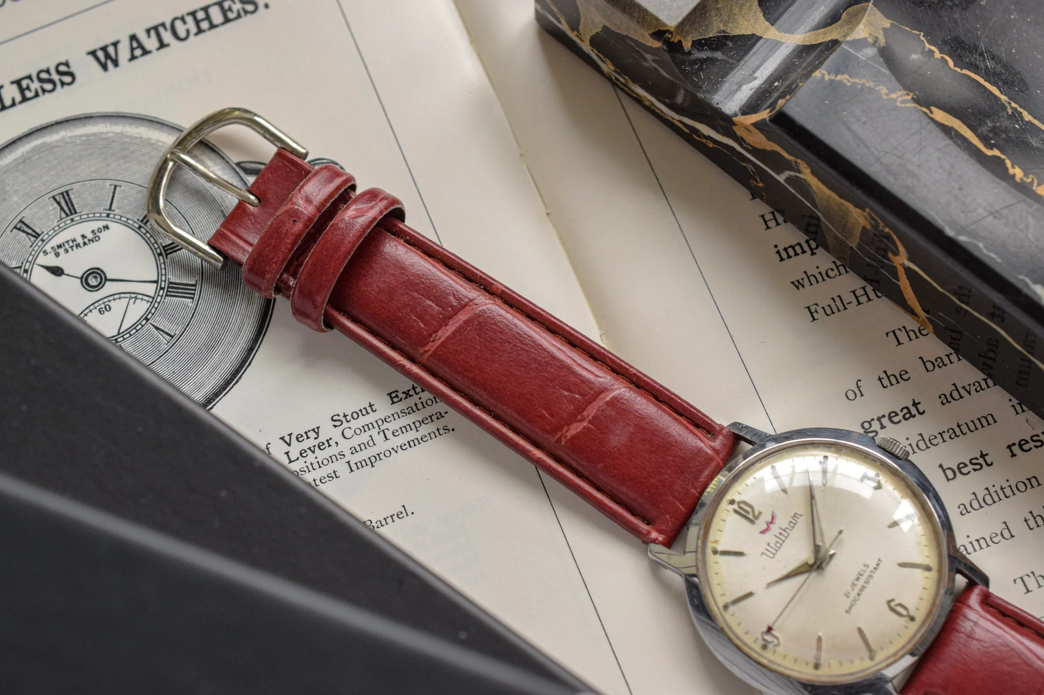 Vintage Waltham Mechanical Red Arrow Explorer - Image 5