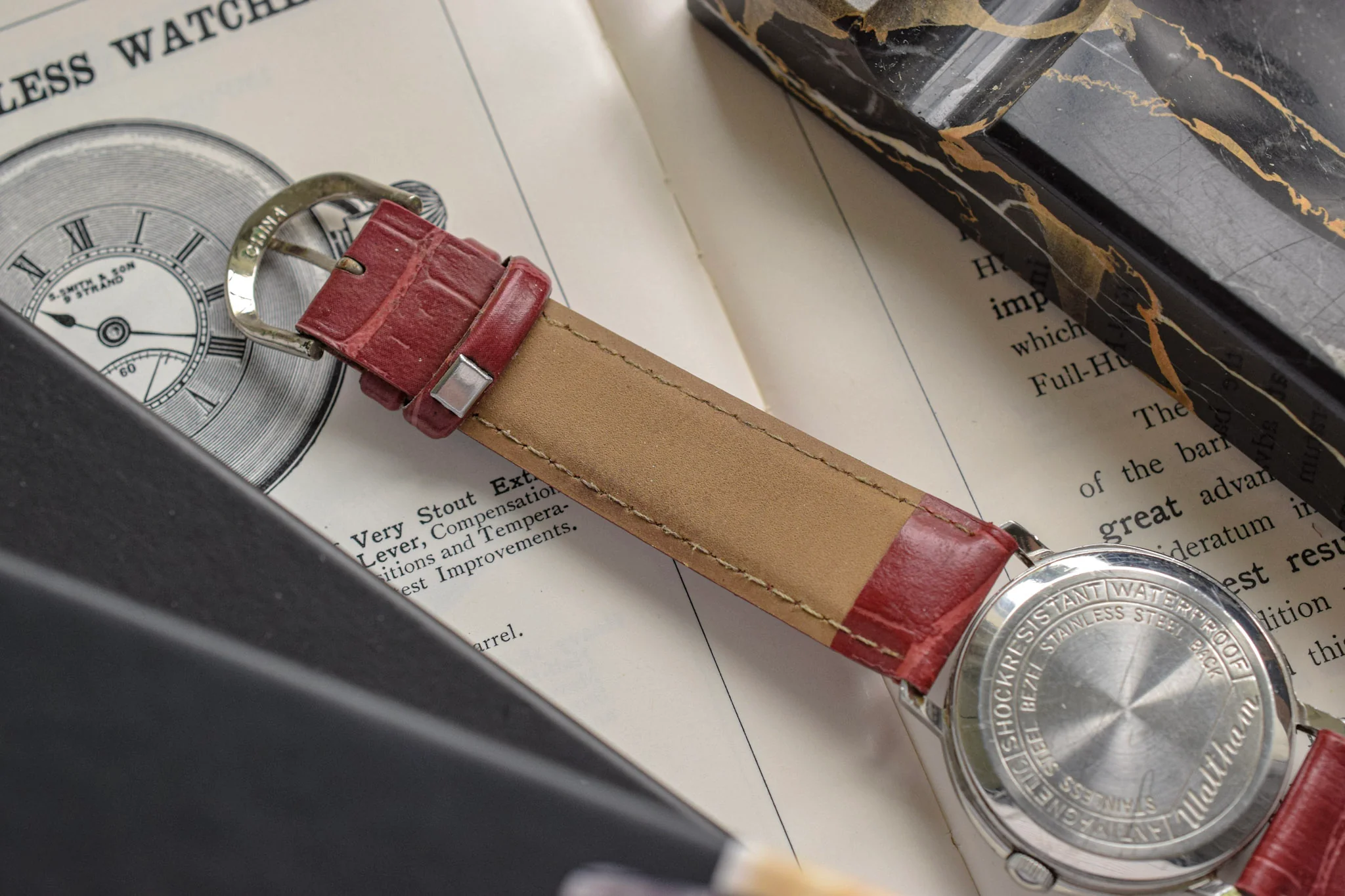 Vintage Waltham Mechanical Red Arrow Explorer - Image 6