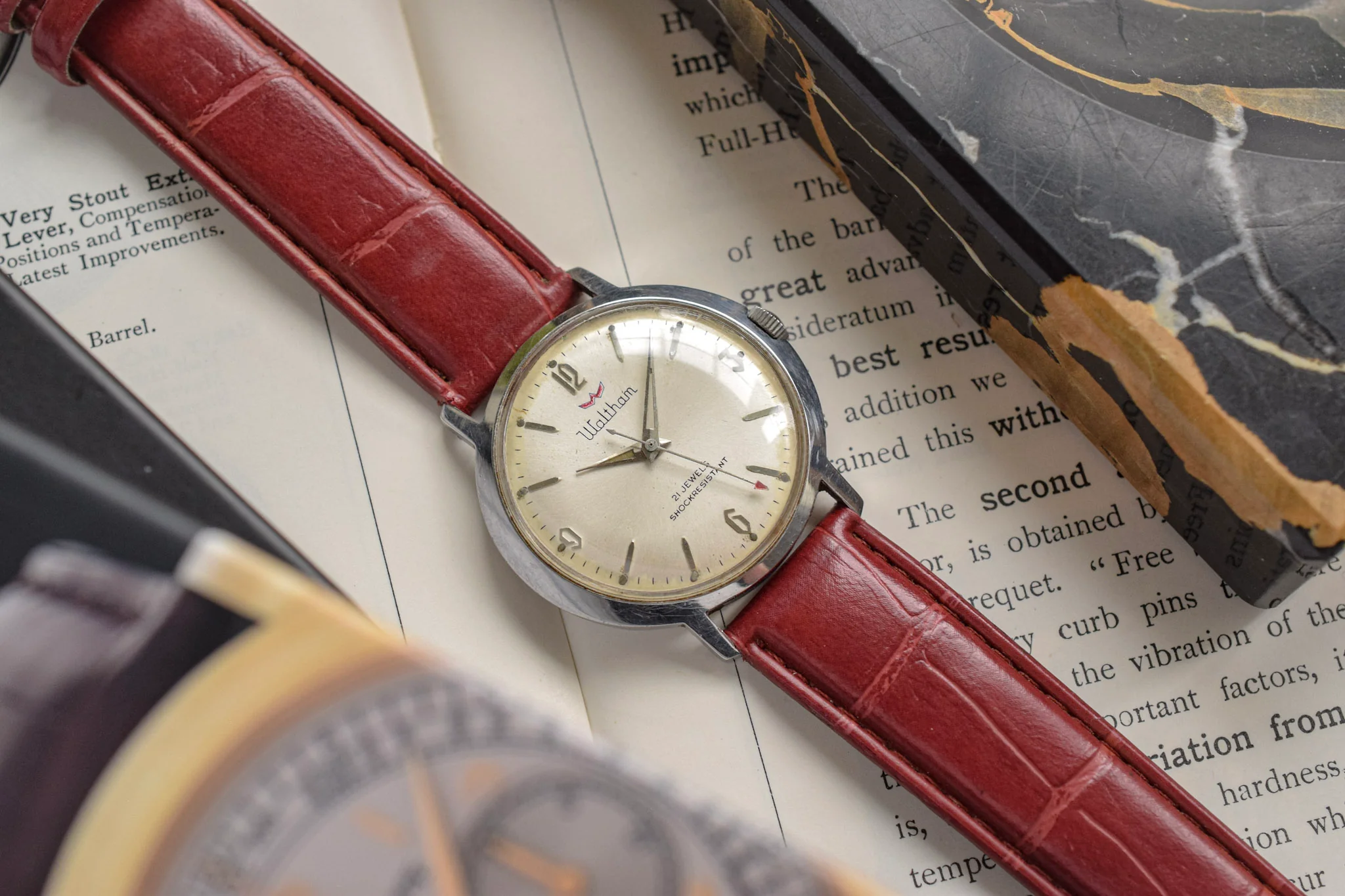 Vintage Waltham Mechanical Red Arrow Explorer - Image 9