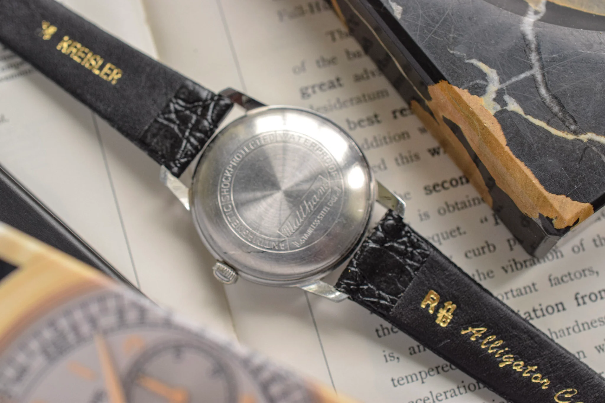 Vintage Waltham Mechanical Red Arrow Patina - Image 10