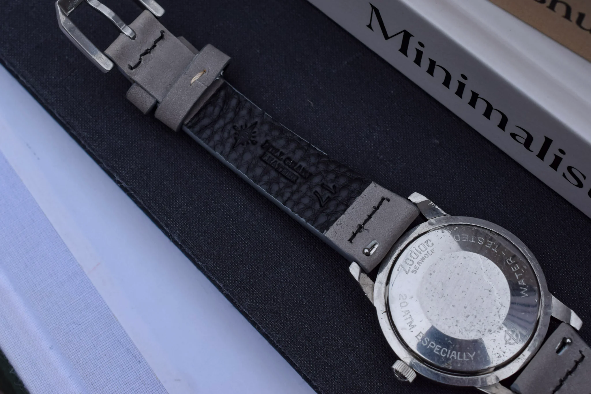 Vintage Zodiac Sea Wolf White Dial - Image 9